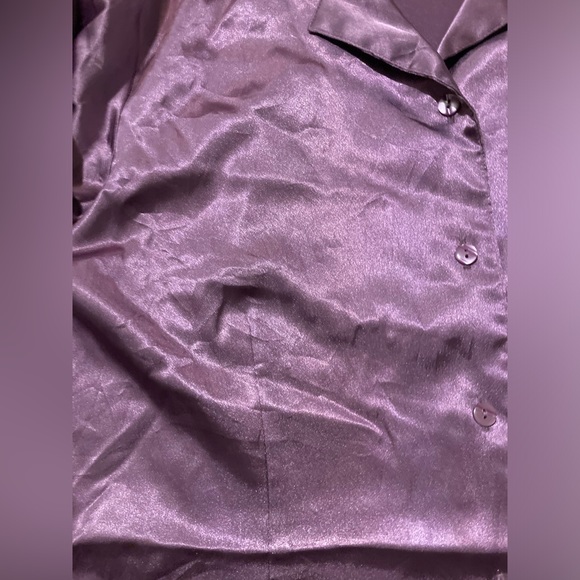 Ladies Size Medium Kathy Lee Collection Silk Button Down Dress Shirt - Picture 11 of 15